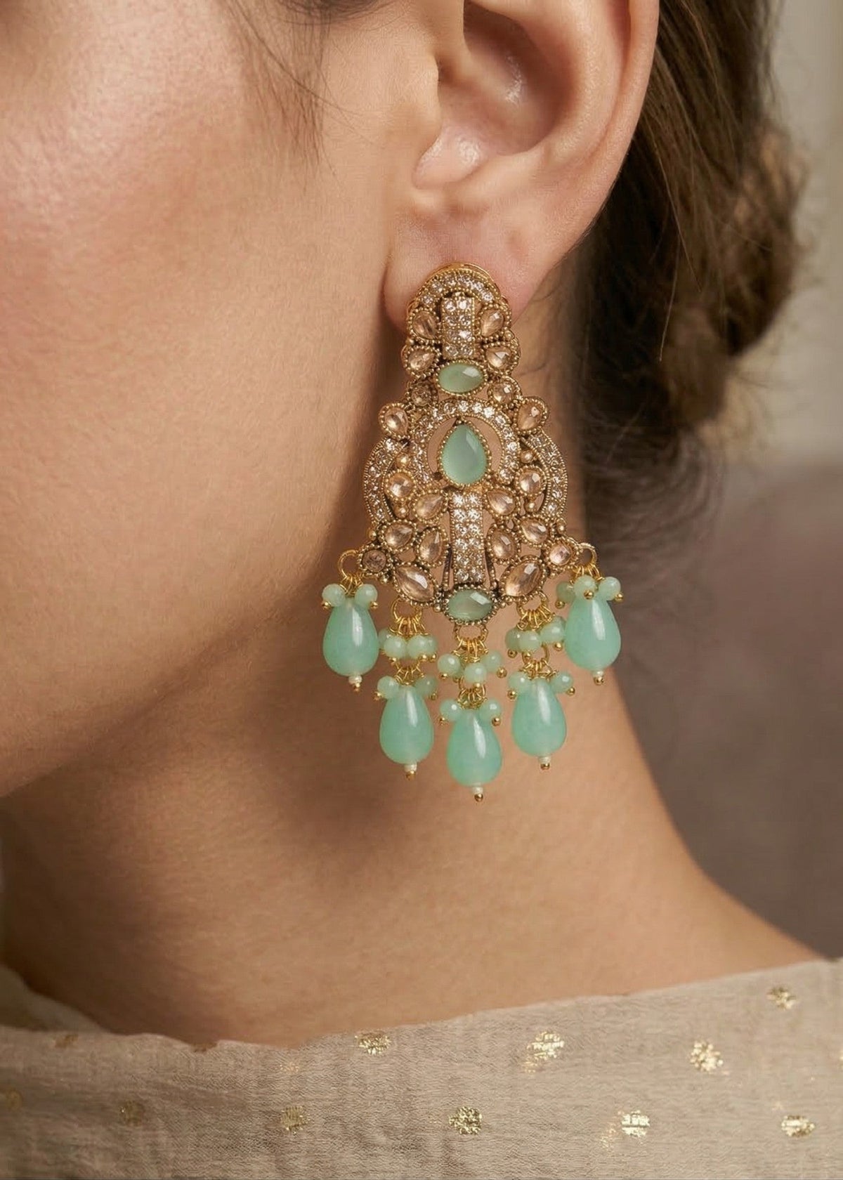 Aatika Earrings by Zarosh Jewel
