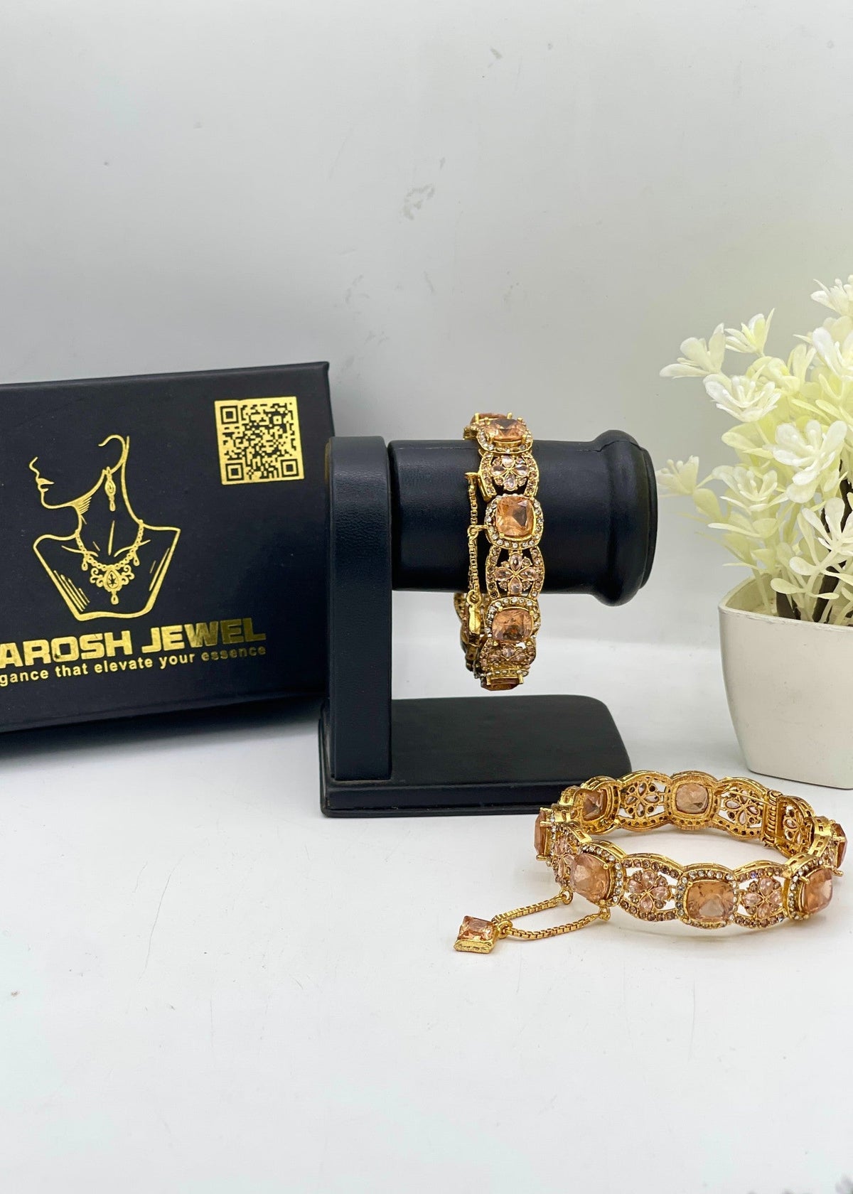 Shop the Abir Openable Bangle Set from Zarosh Jewel
