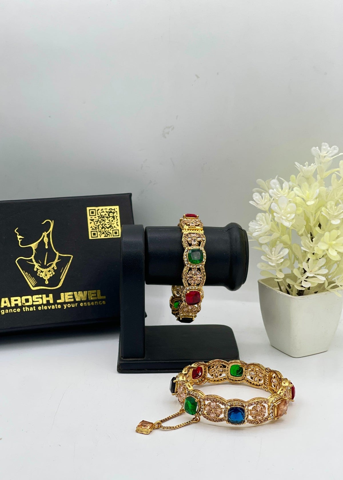 Shop the Abir Openable Bangle Set from Zarosh Jewel
