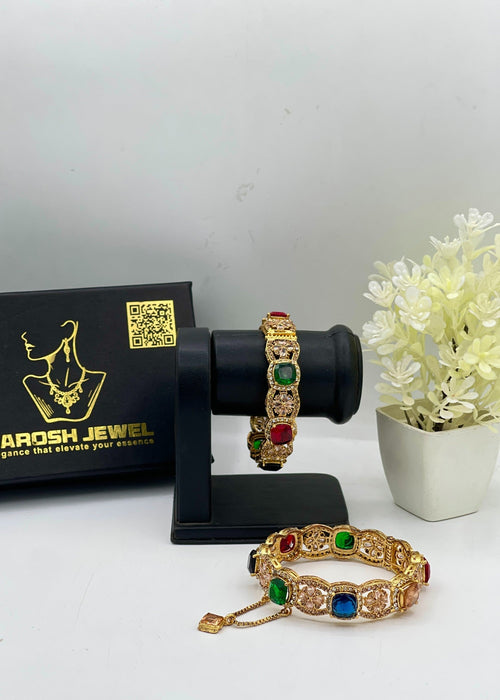 Shop the Abir Openable Bangle Set from Zarosh Jewel
