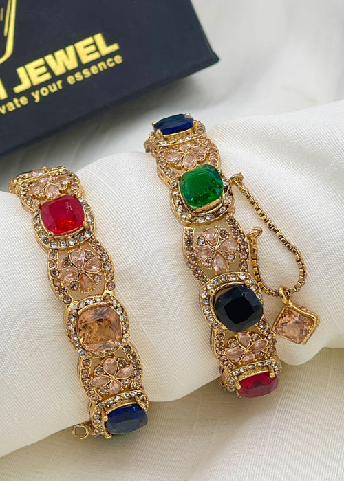 Shop the Abir Openable Bangle Set from Zarosh Jewel