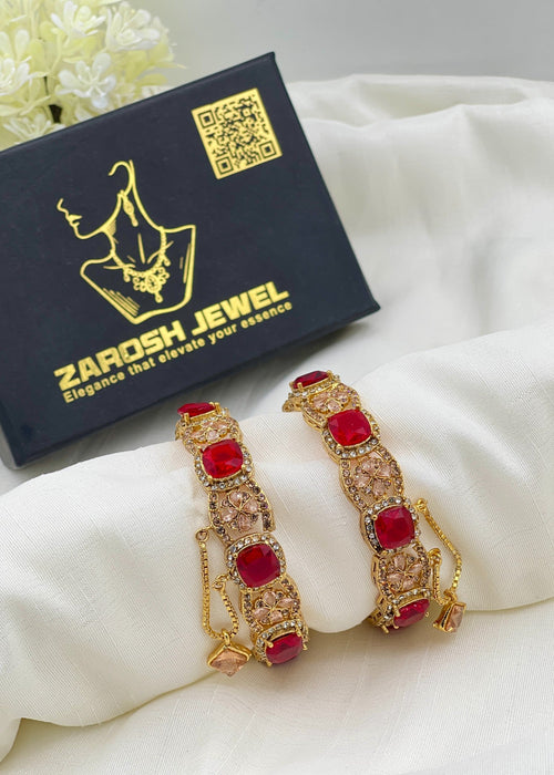 Shop the Abir Openable Bangle Set from Zarosh Jewel