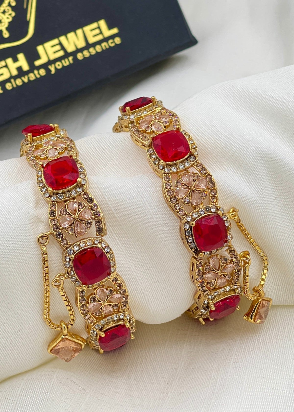 Shop the Abir Openable Bangle Set from Zarosh Jewel