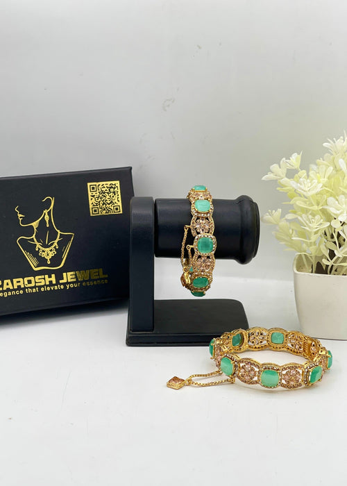 Shop the Abir Openable Bangle Set from Zarosh Jewel