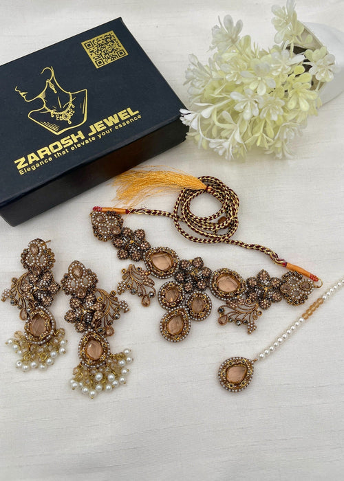 Shop the Adeela Elegent Choker Set from Zarosh Jewel