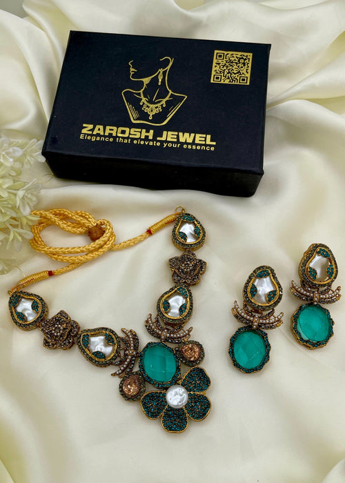 Shop the Afeefa Necklace Set from Zarosh Jewel
