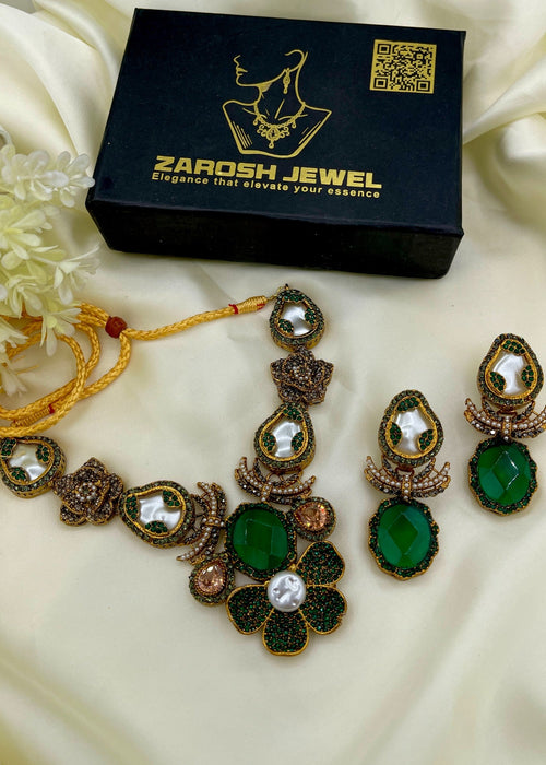 Shop the Afeefa Necklace Set from Zarosh Jewel