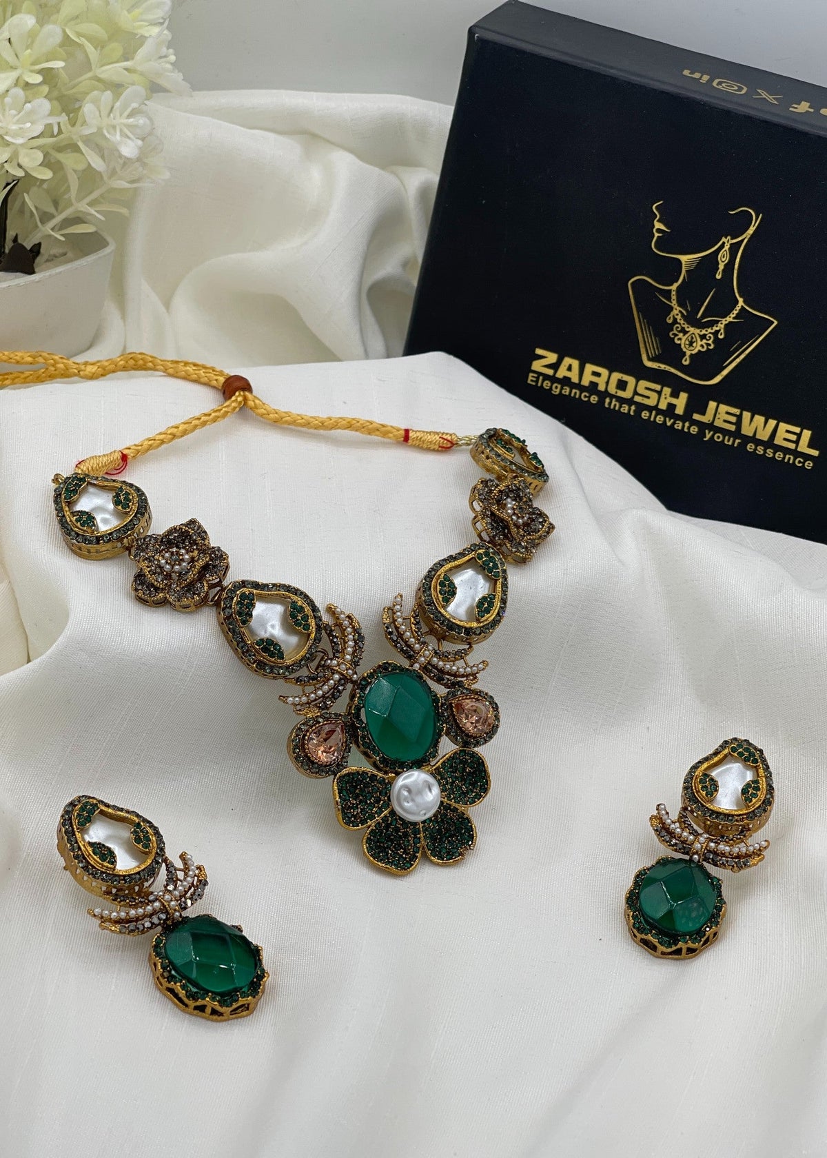 Shop the Afeefa Necklace Set from Zarosh Jewel