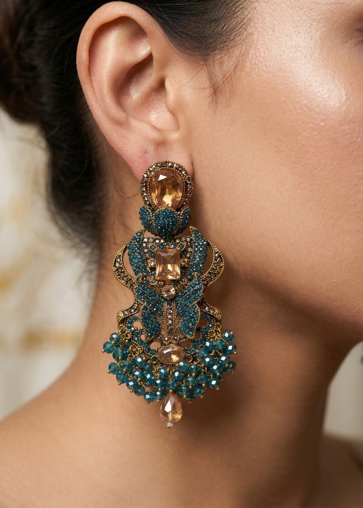 Afeefah Premium Earrings by Zarosh Jewel