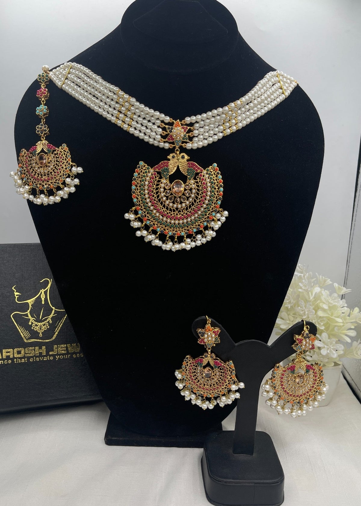 Shop the Afifa Necklace Set from Zarosh Jewel