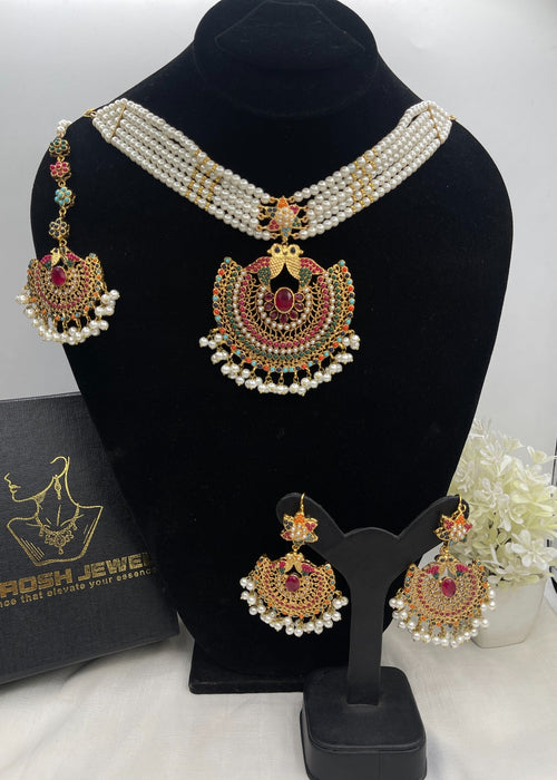 Shop the Afifa Necklace Set from Zarosh Jewel