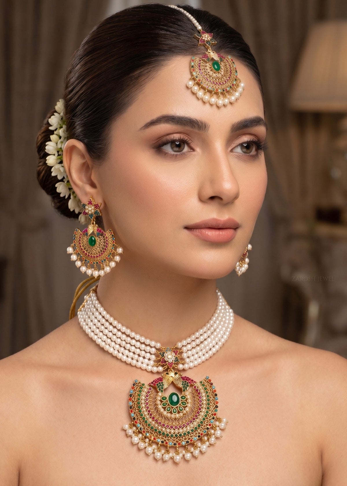 Shop the Afifa Necklace Set from Zarosh Jewel