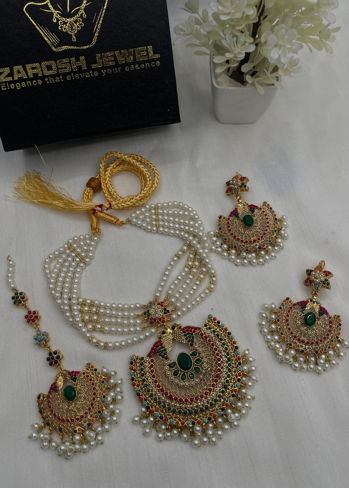 Shop the Afifa Necklace Set from Zarosh Jewel