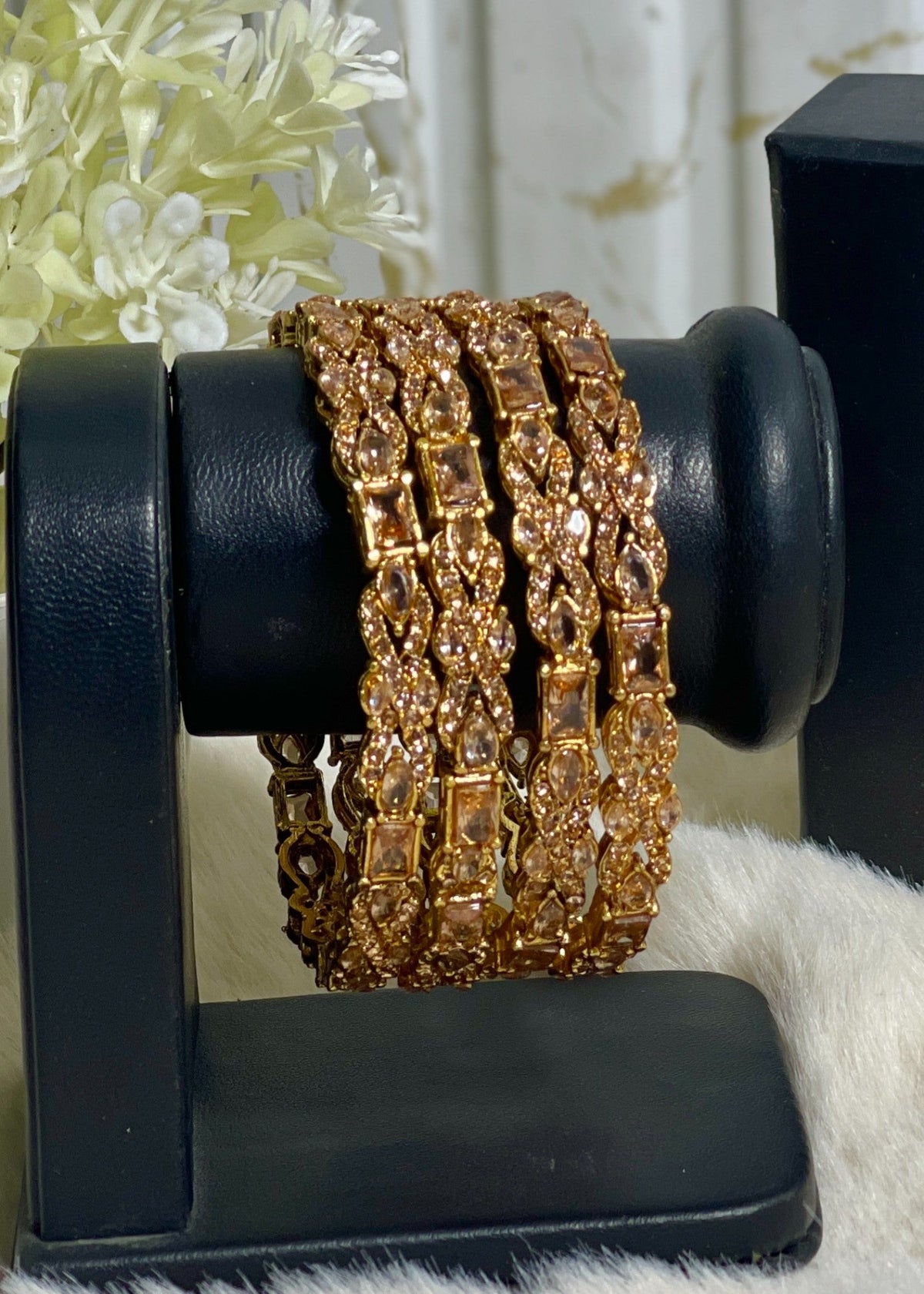 Shop the Afreen Pave Bangles from Zarosh Jewel