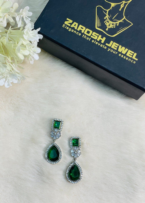 Shop the Afsheen Noir Drop Earrings from Zarosh Jewel