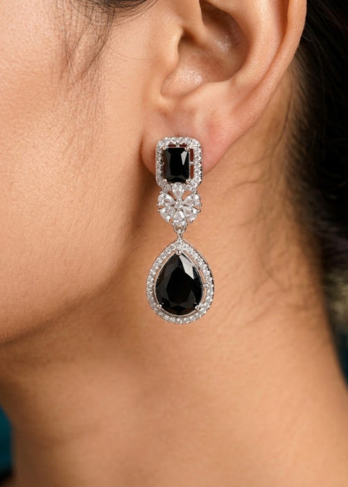 Shop the Afsheen Noir Drop Earrings from Zarosh Jewel