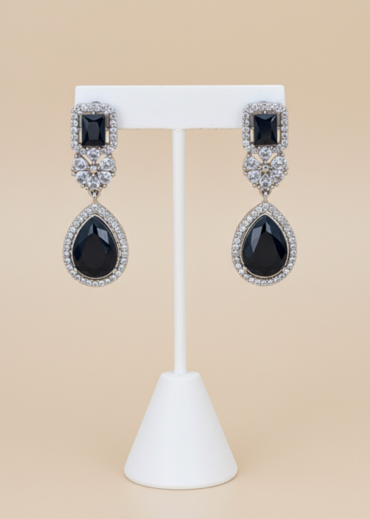 Shop the Afsheen Noir Drop Earrings from Zarosh Jewel
