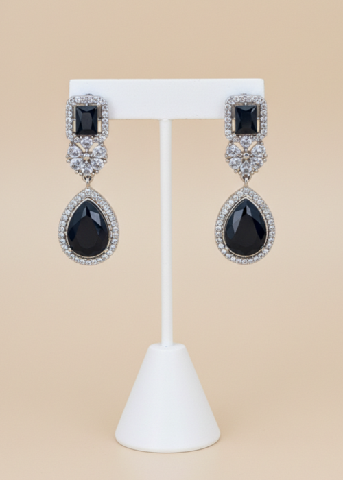 Shop the Afsheen Noir Drop Earrings from Zarosh Jewel