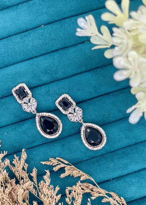 Shop the Afsheen Noir Drop Earrings from Zarosh Jewel