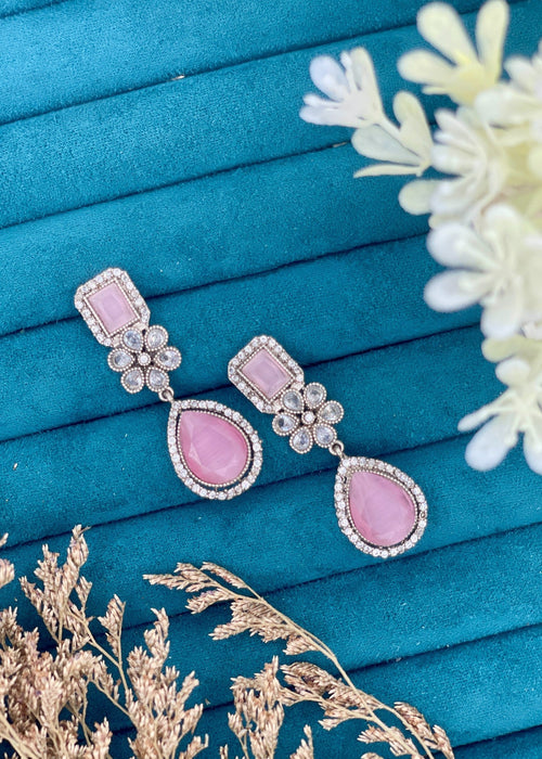 Shop the Afsheen Noir Drop Earrings from Zarosh Jewel
