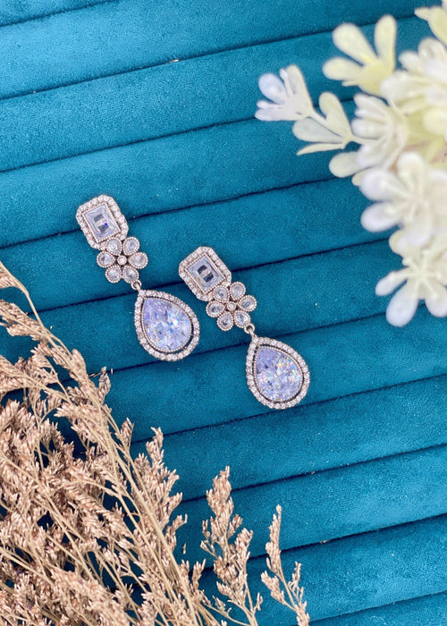 Shop the Afsheen Noir Drop Earrings from Zarosh Jewel