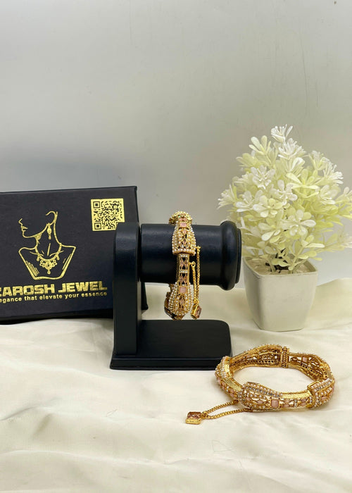 Shop the Aila Adjustable Bangle from Zarosh Jewel
