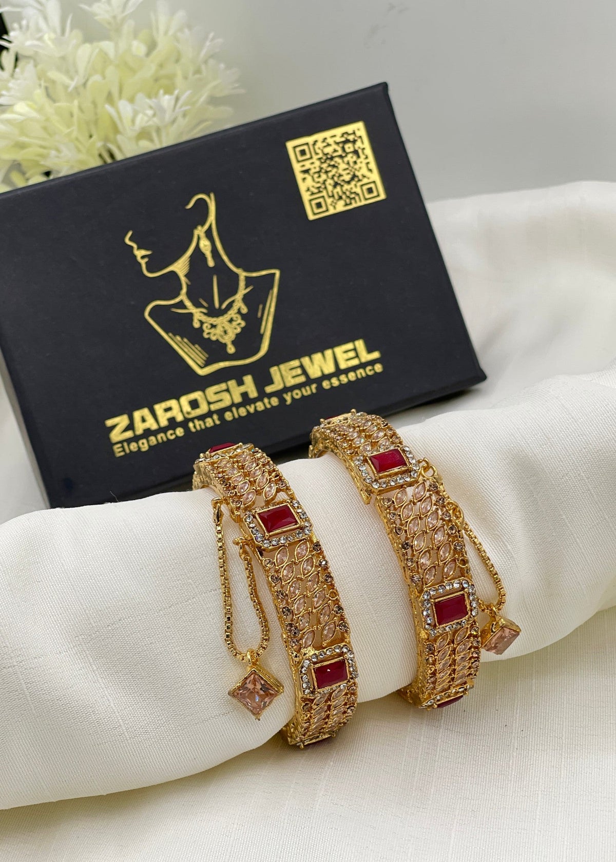 Shop the Aiman Openable Bangles from Zarosh Jewel