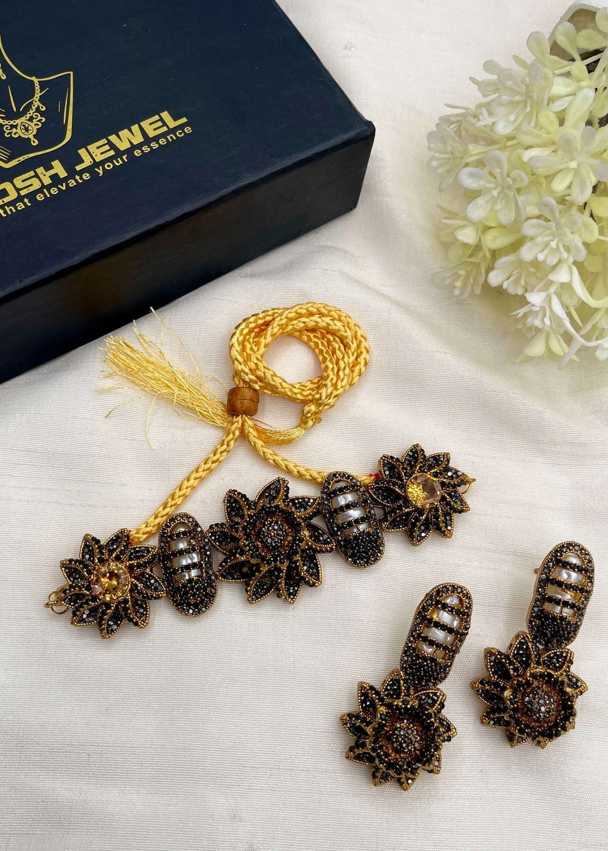 Shop the Aleyna Choker Set from Zarosh Jewel