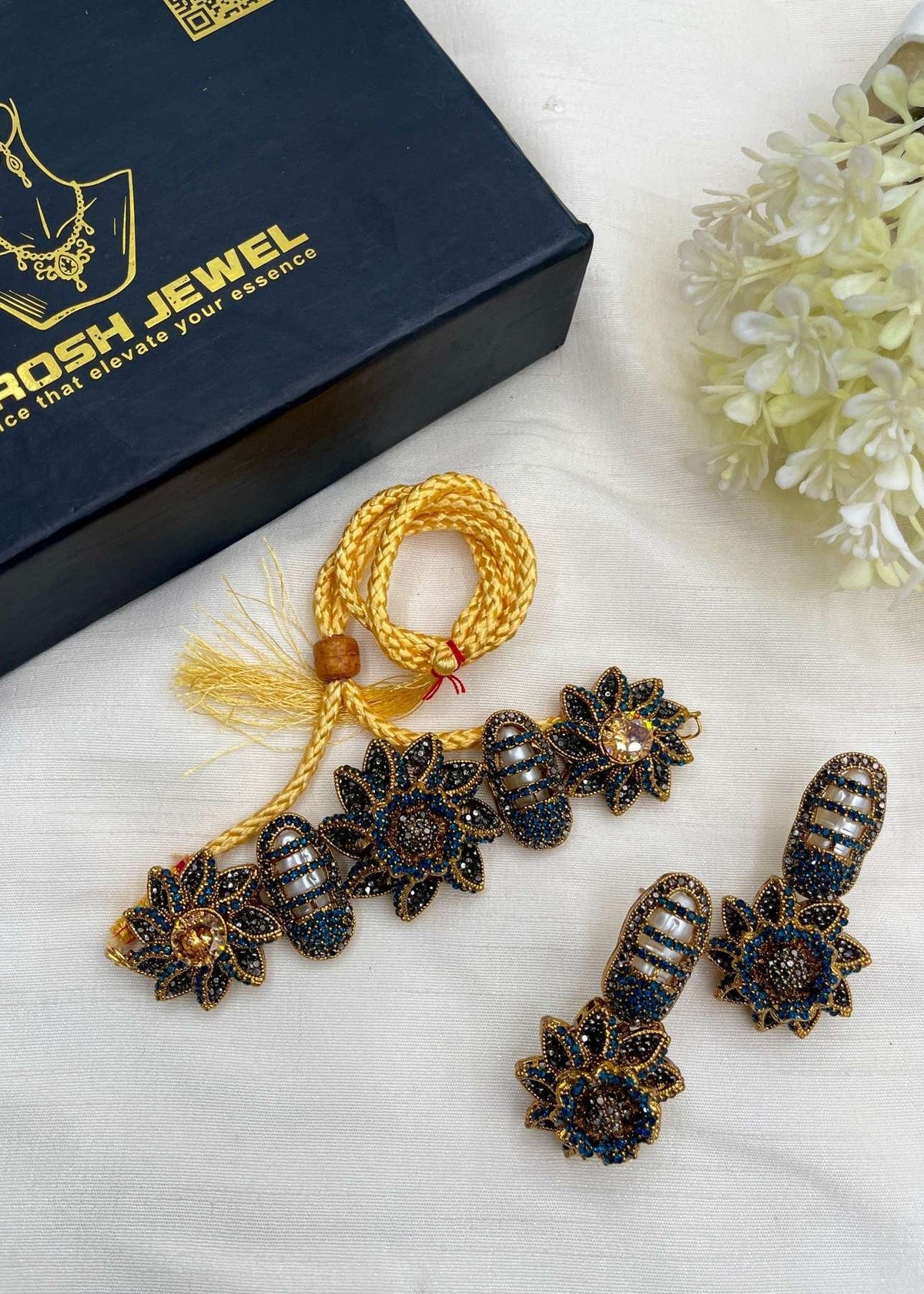 Shop the Aleyna Choker Set from Zarosh Jewel