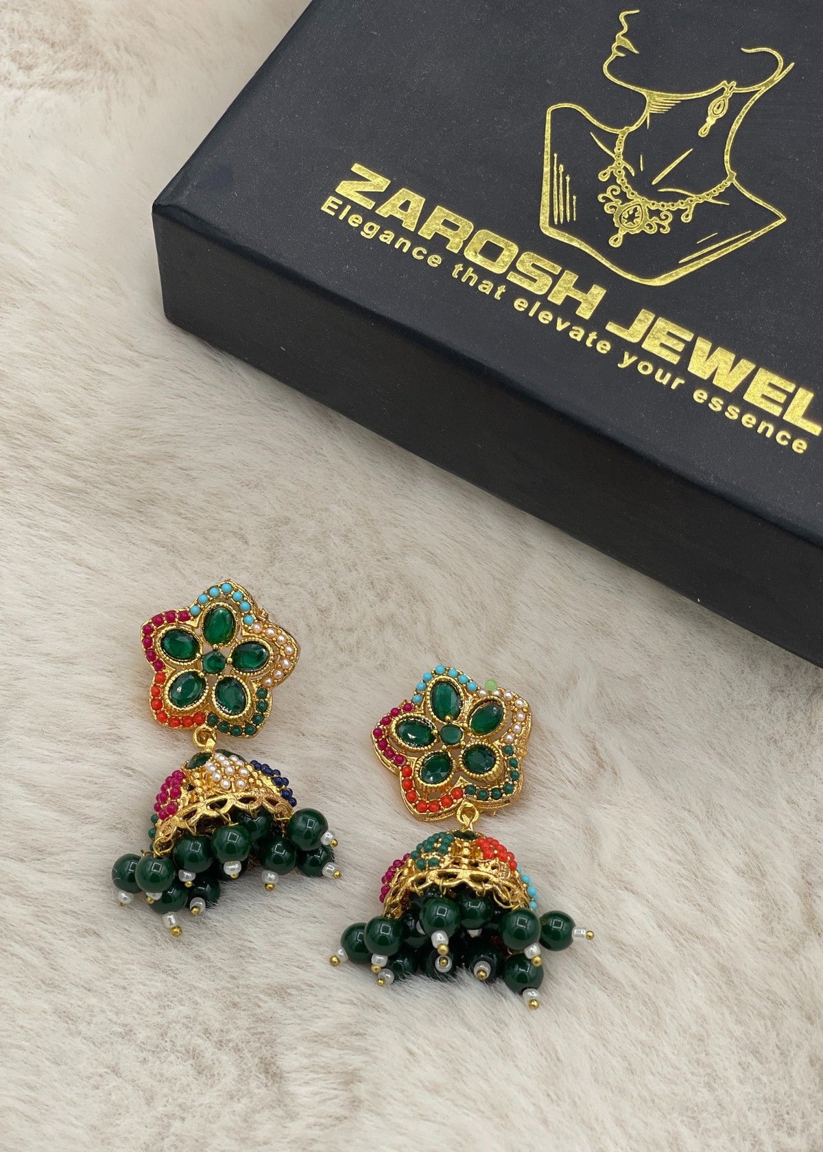 Shop the Alizeh Jhumka from Zarosh Jewel