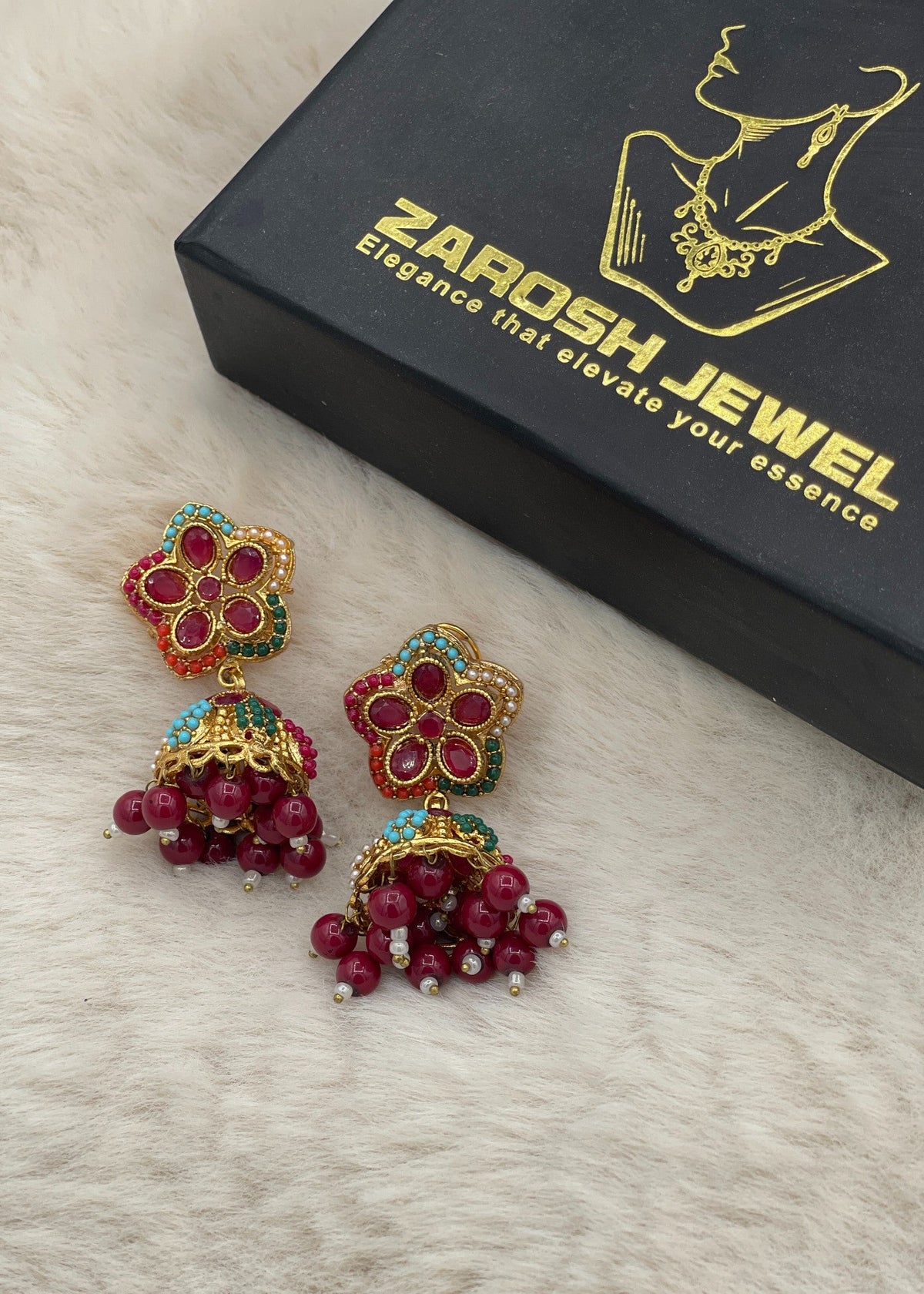 Shop the Alizeh Jhumka from Zarosh Jewel