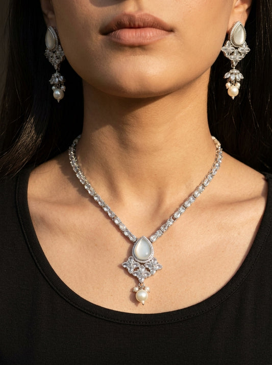 Amara Essence Necklace Set by Zarosh Jewel