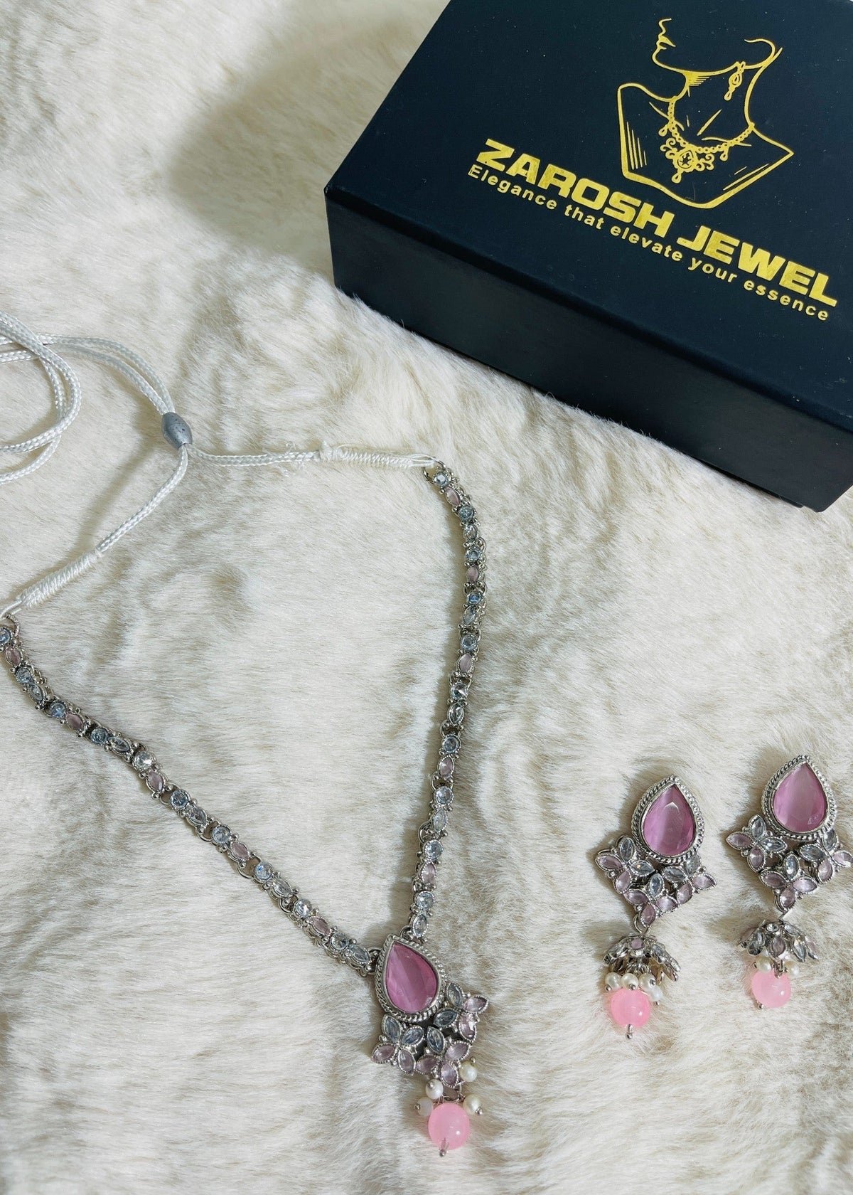 Shop the Amara Essence Necklace Set from Zarosh Jewel