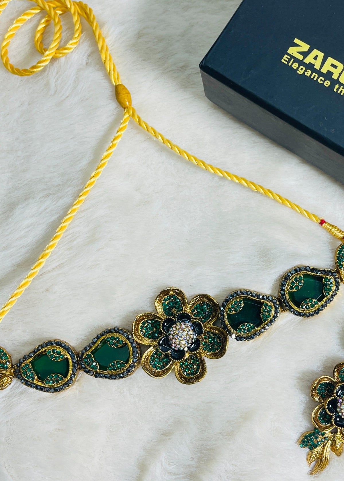 Shop the Amara Floral Choker from Zarosh Jewel