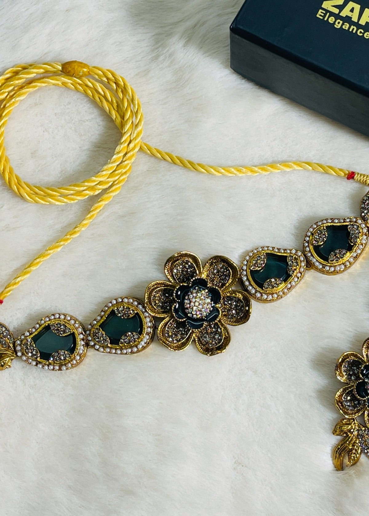 Shop the Amara Floral Choker from Zarosh Jewel