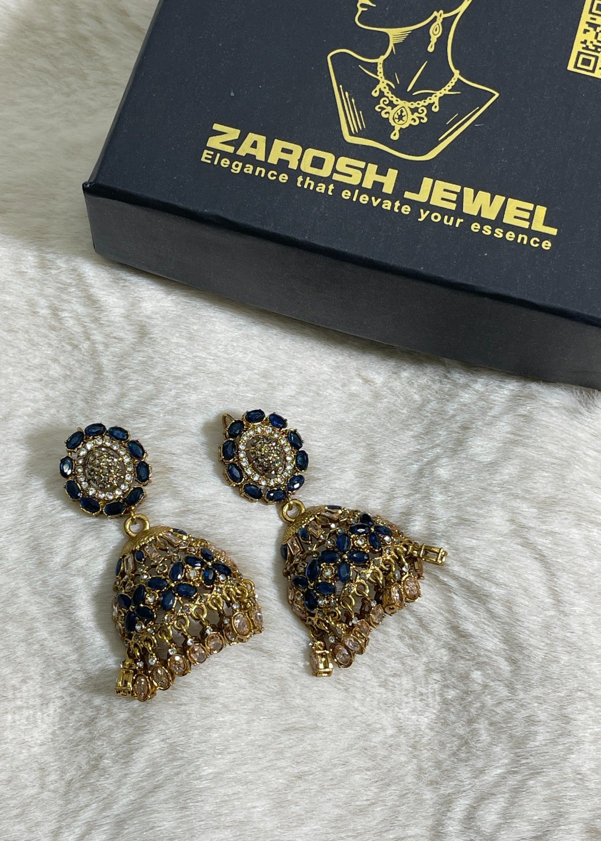 Shop the Amara Jhumkas from Zarosh Jewel