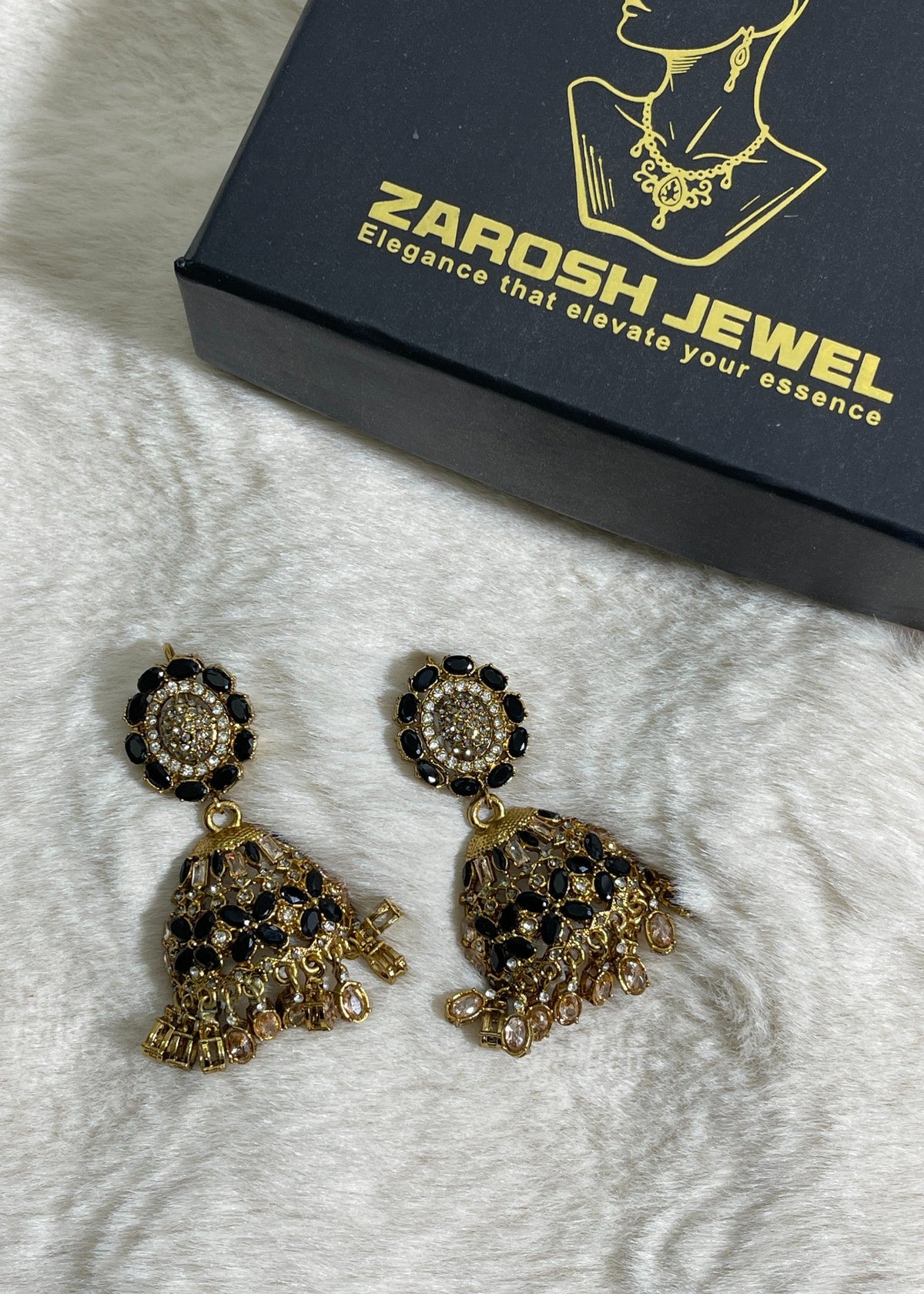 Shop the Amara Jhumkas from Zarosh Jewel
