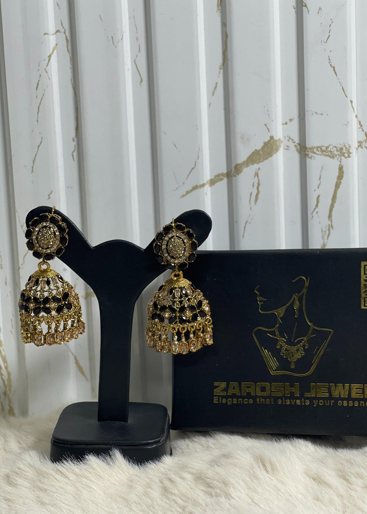 Shop the Amara Jhumkas from Zarosh Jewel