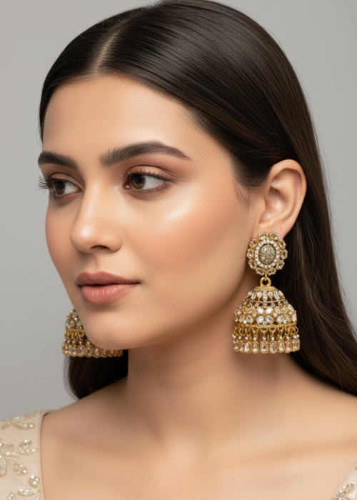 Shop the Amara Jhumkas from Zarosh Jewel