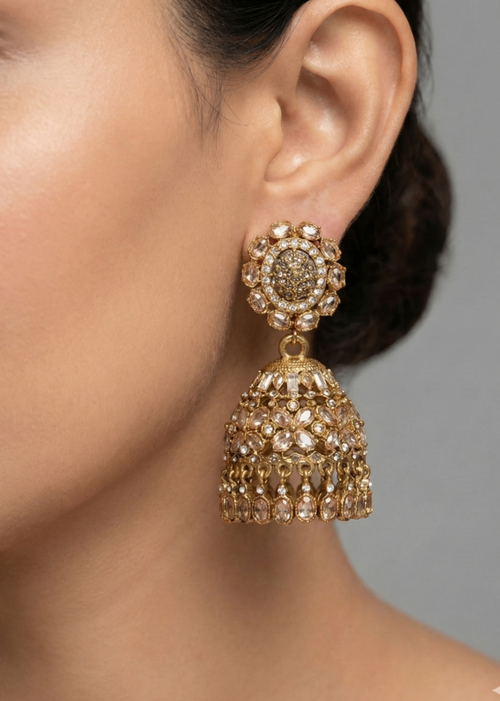 Shop the Amara Jhumkas from Zarosh Jewel