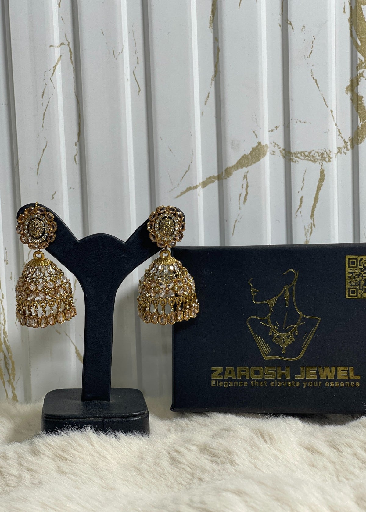 Shop the Amara Jhumkas from Zarosh Jewel