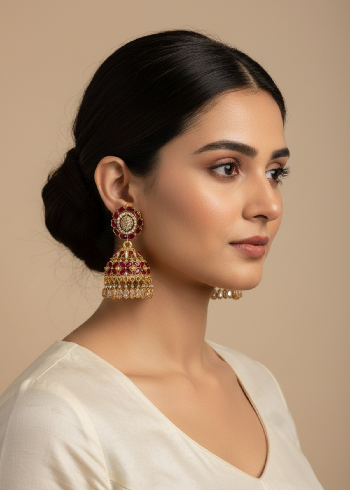 Shop the Amara Jhumkas from Zarosh Jewel