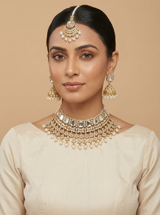 Ameerah Bridal Necklace Set by Zarosh Jewel