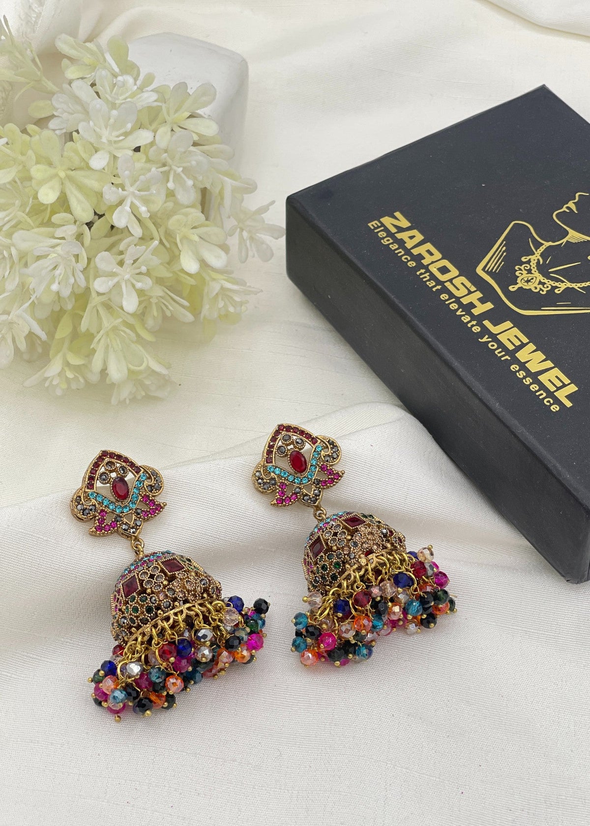 Shop the Aneesa Heritage Jhumka from Zarosh Jewel
