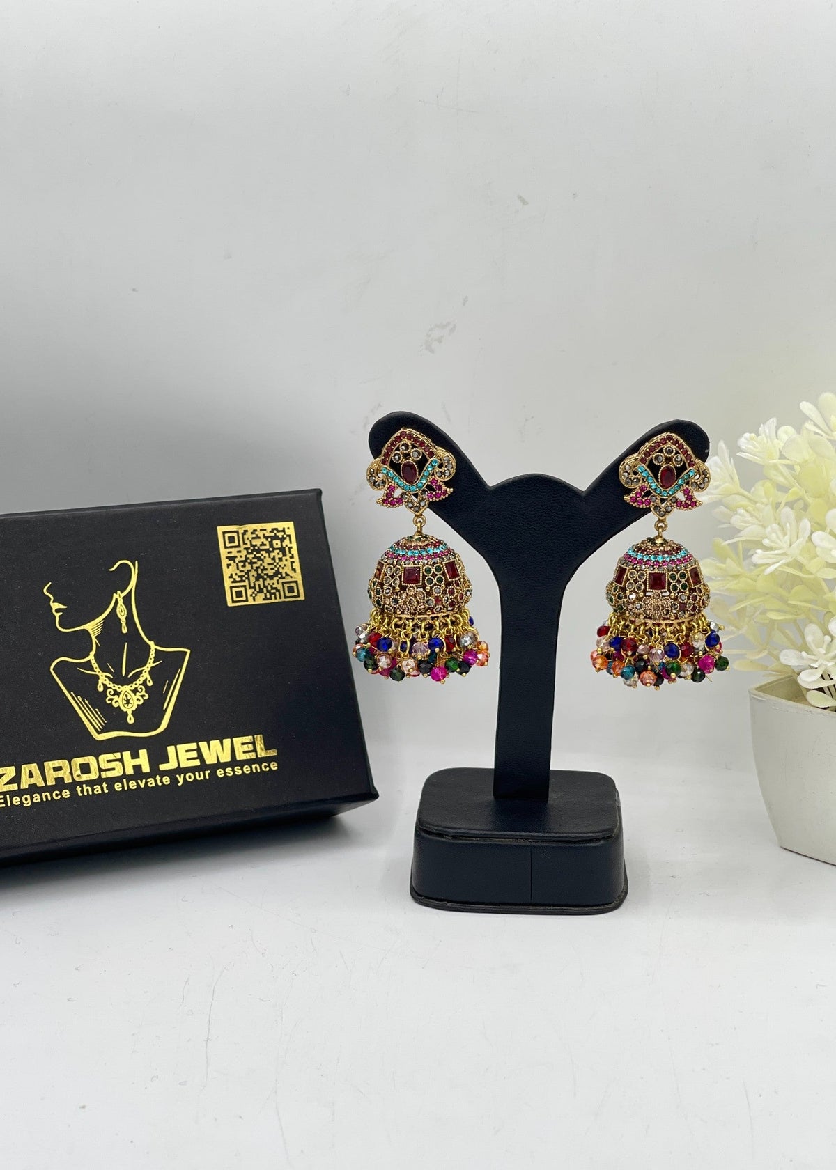 Shop the Aneesa Heritage Jhumka from Zarosh Jewel