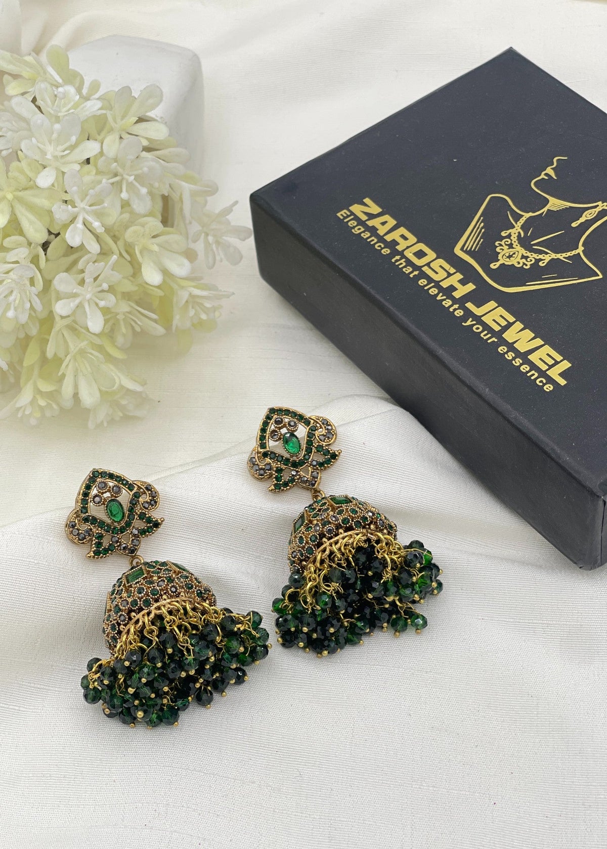 Shop the Aneesa Heritage Jhumka from Zarosh Jewel