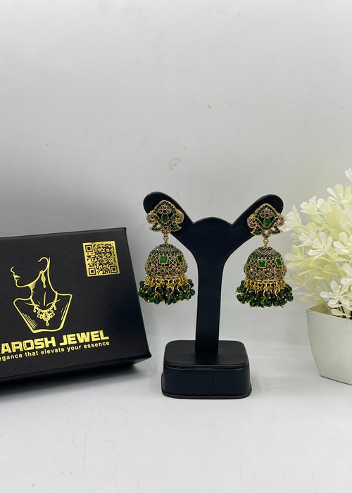 Shop the Aneesa Heritage Jhumka from Zarosh Jewel
