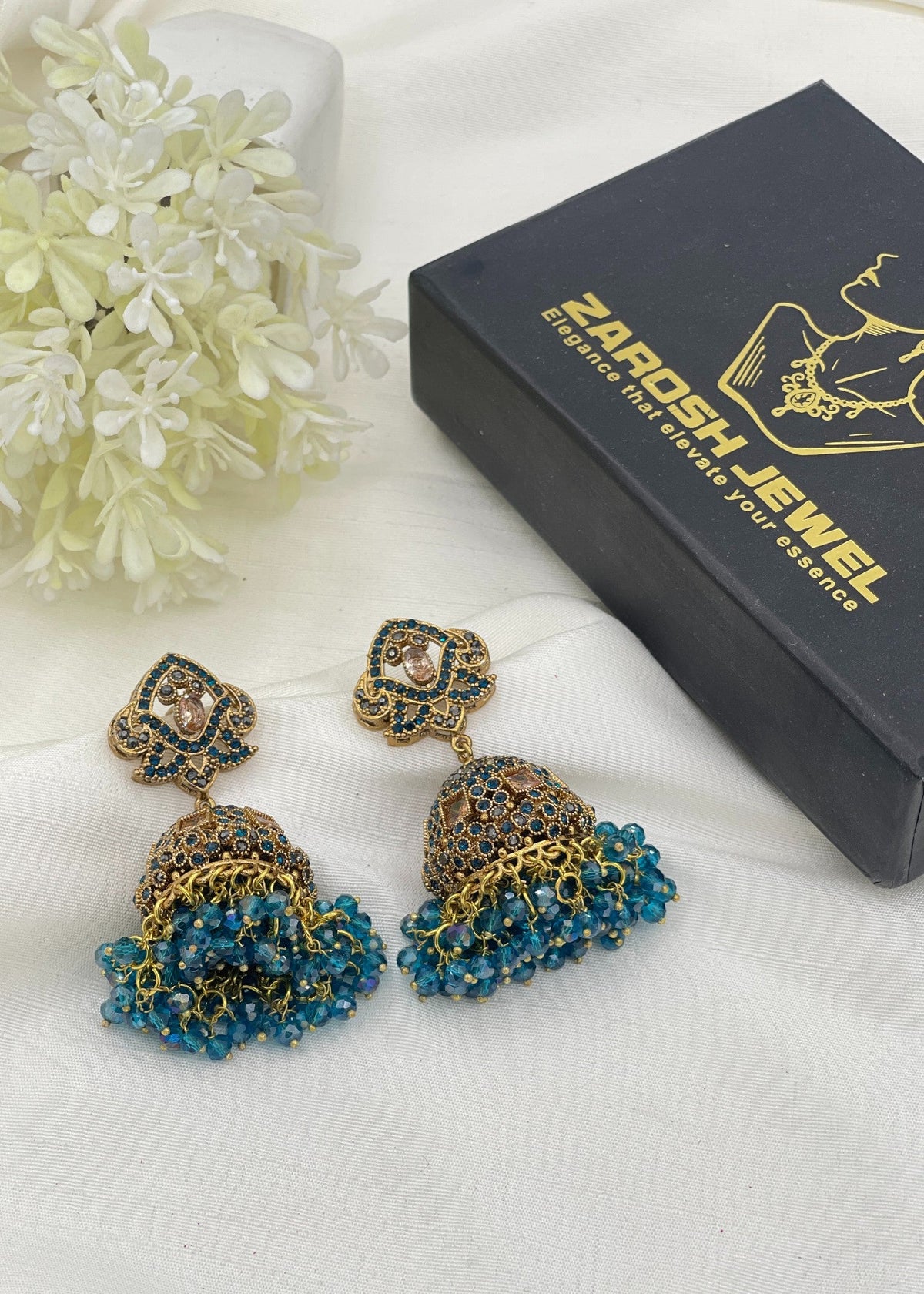 Shop the Aneesa Heritage Jhumka from Zarosh Jewel