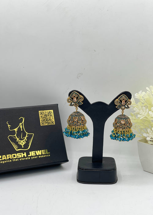 Shop the Aneesa Heritage Jhumka from Zarosh Jewel