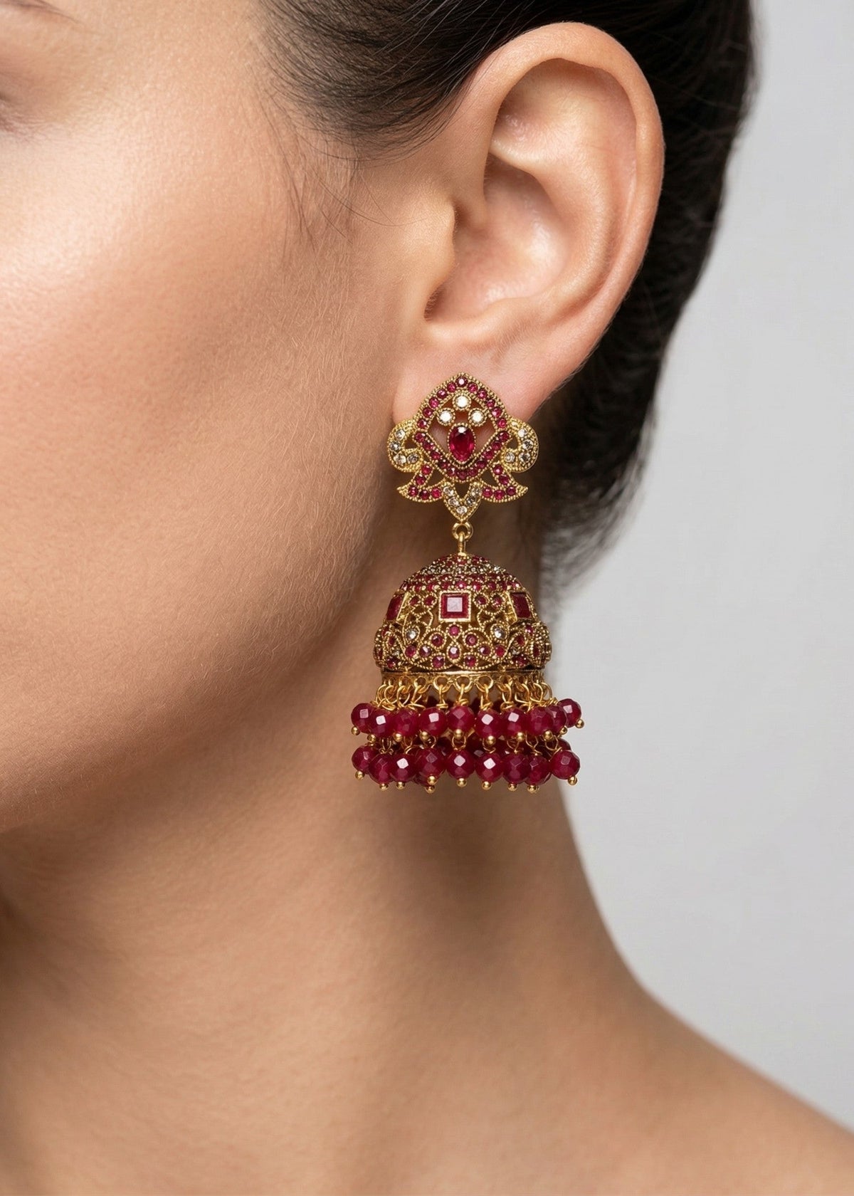 Shop the Aneesa Heritage Jhumka from Zarosh Jewel